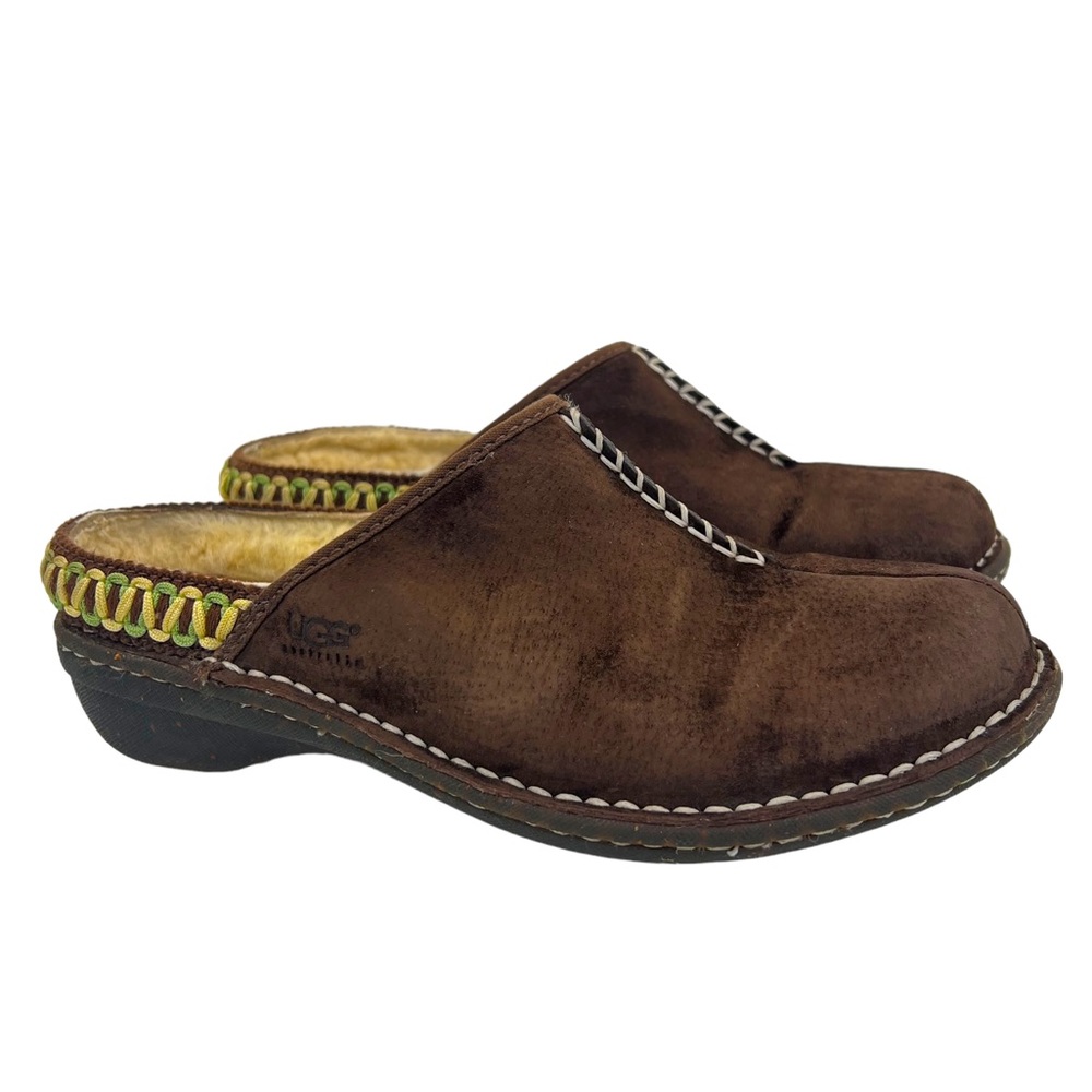 UGG Australia Women’s Kohala Suede Leather Shearling Lined Clog Shoes